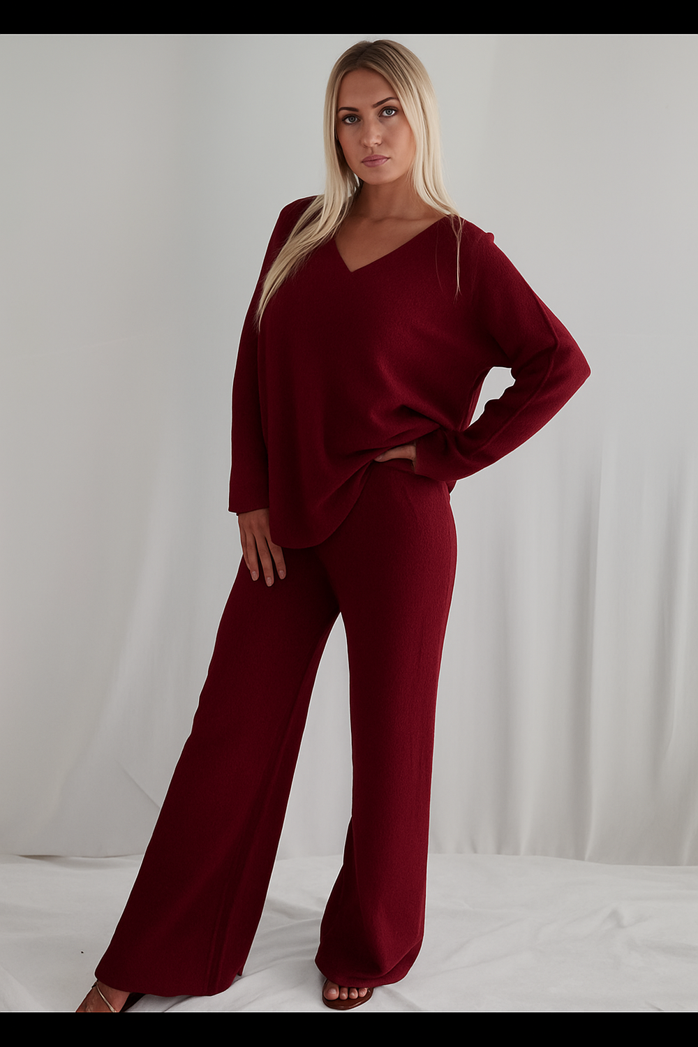 Soft Pants Burgundy