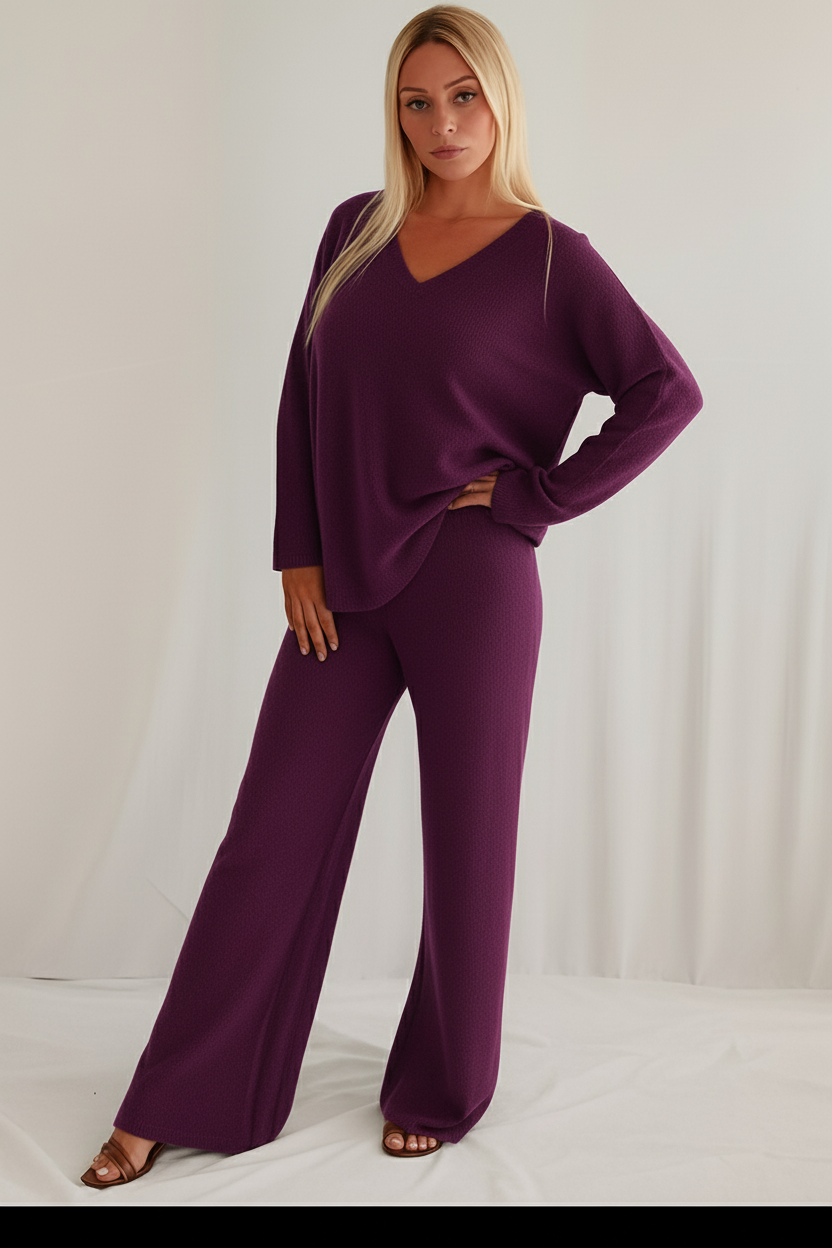 Soft Blouse Black purple